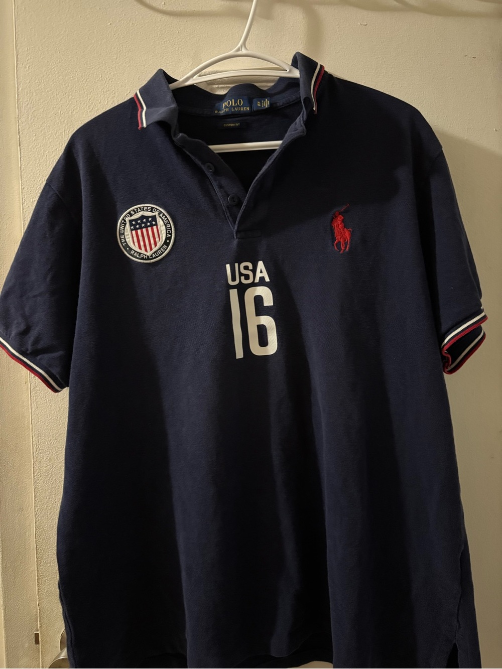 Polo Ralph Lauren Short Sleeve USA Big Pony Custom Fit Men’s Shirt Size XL